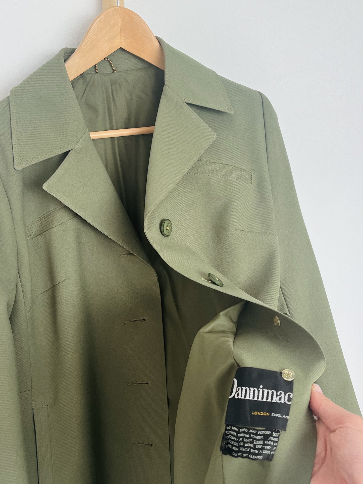 Khaki Trench Coat - Size 10