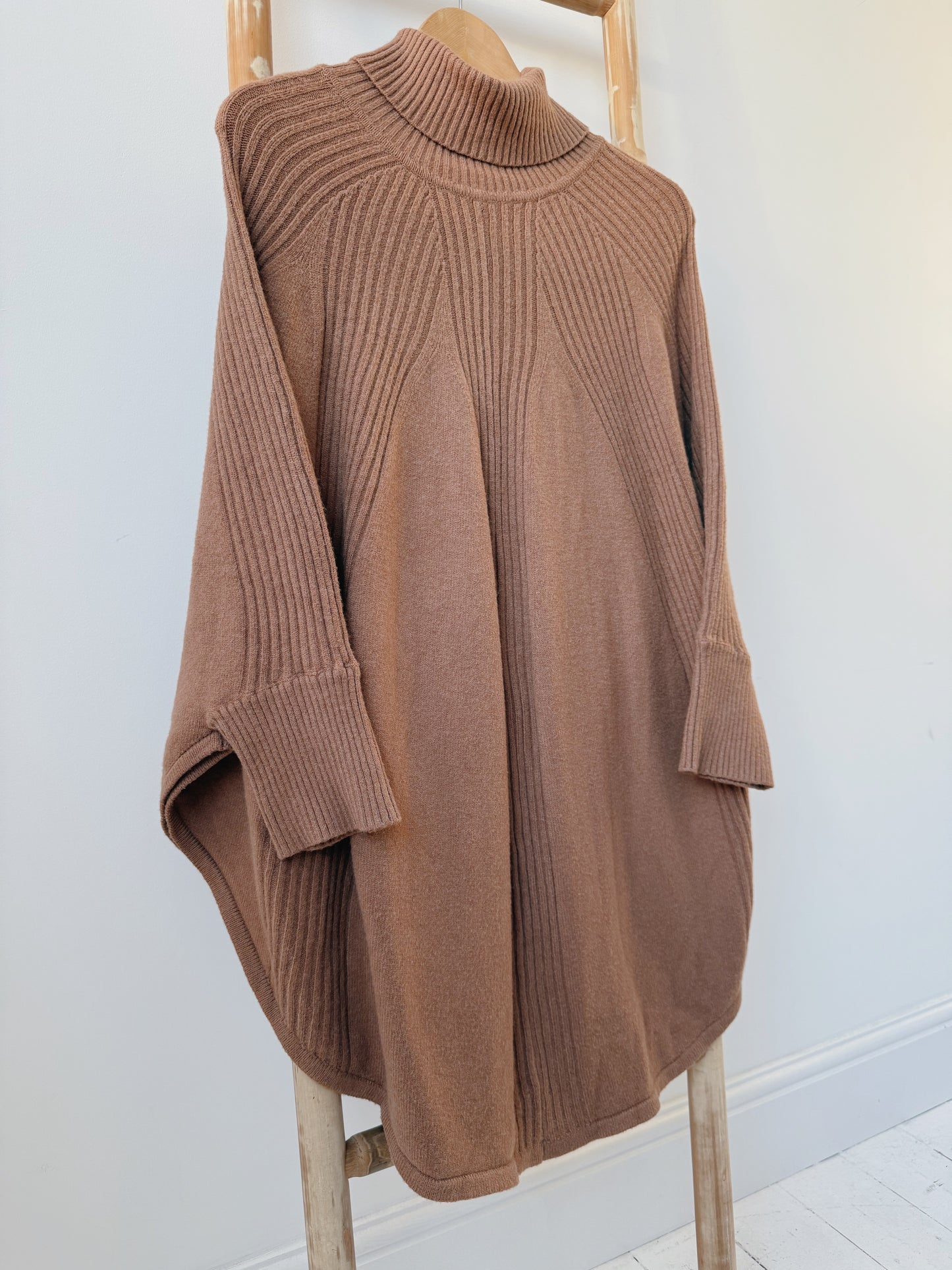 Tan Cape Jumper - Free Size