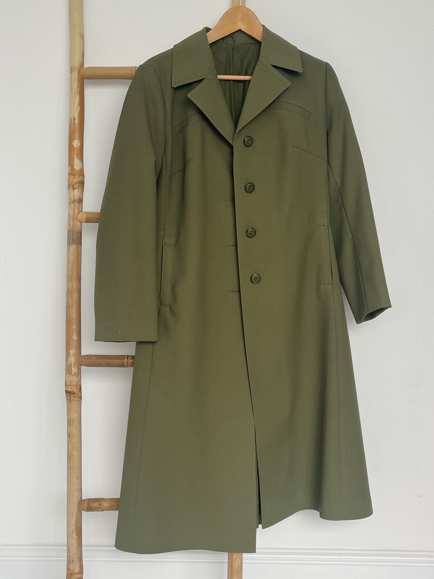 Khaki Trench Coat - Size 10