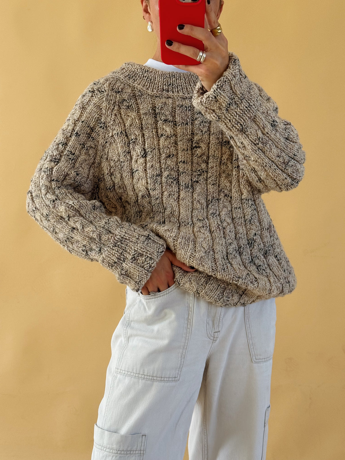 Homeknit Wool Jumper - Free Size