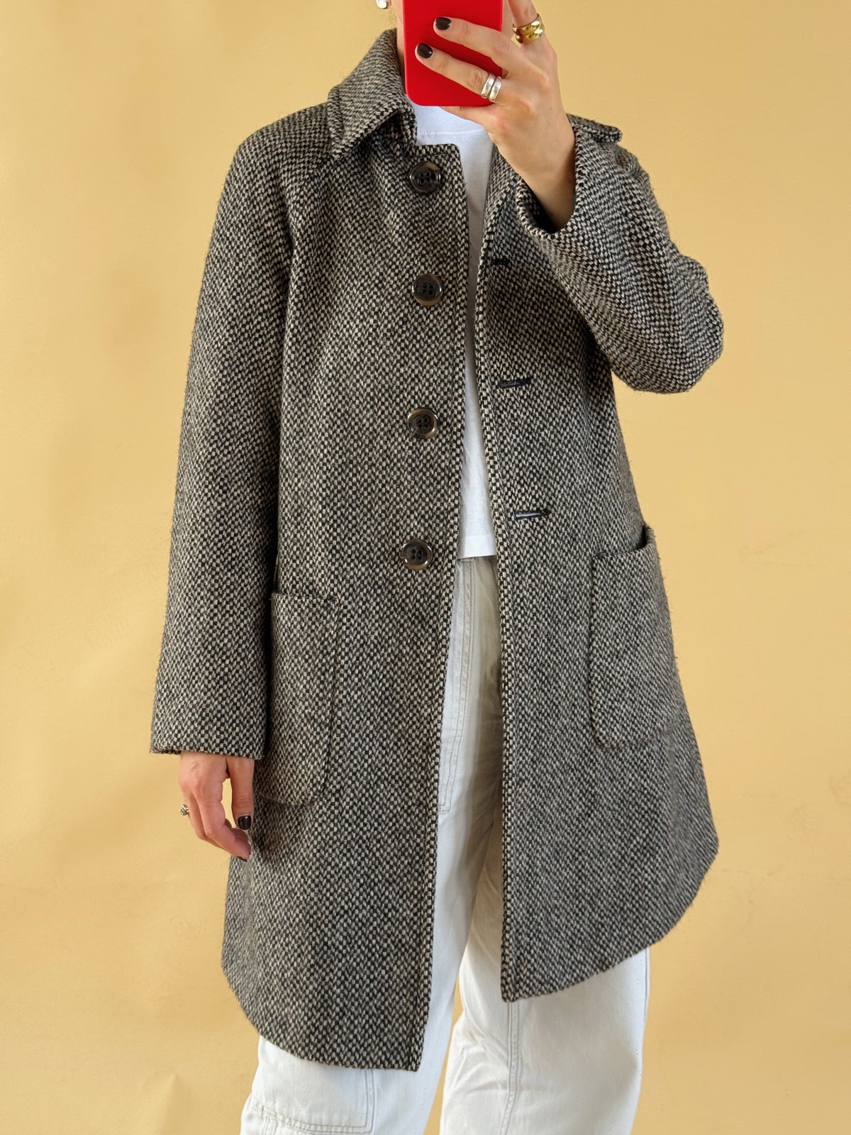 Wool Blend Coat - Size S