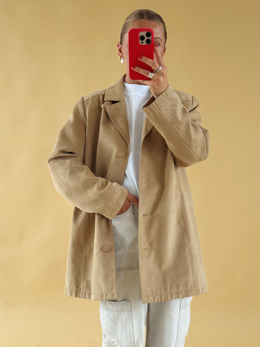 Tan Vintage Jacket - Free Size 8-14
