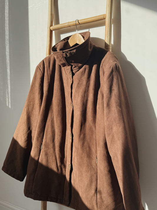 Brown Vintage Coat - Size 14-20