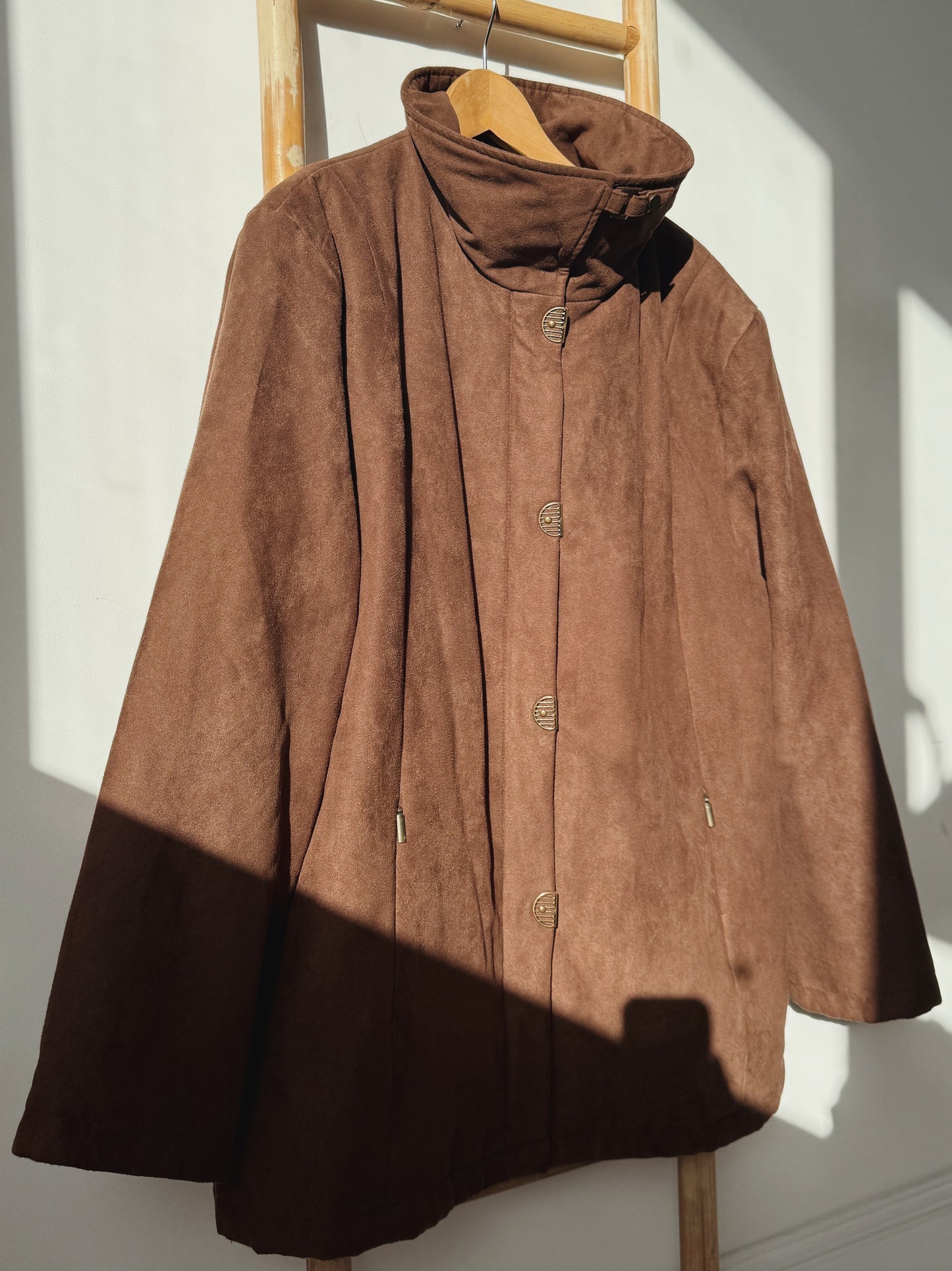 Brown Vintage Coat - Size 14-20