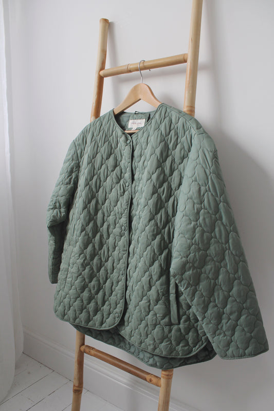 Sage Green Coat - Size 16