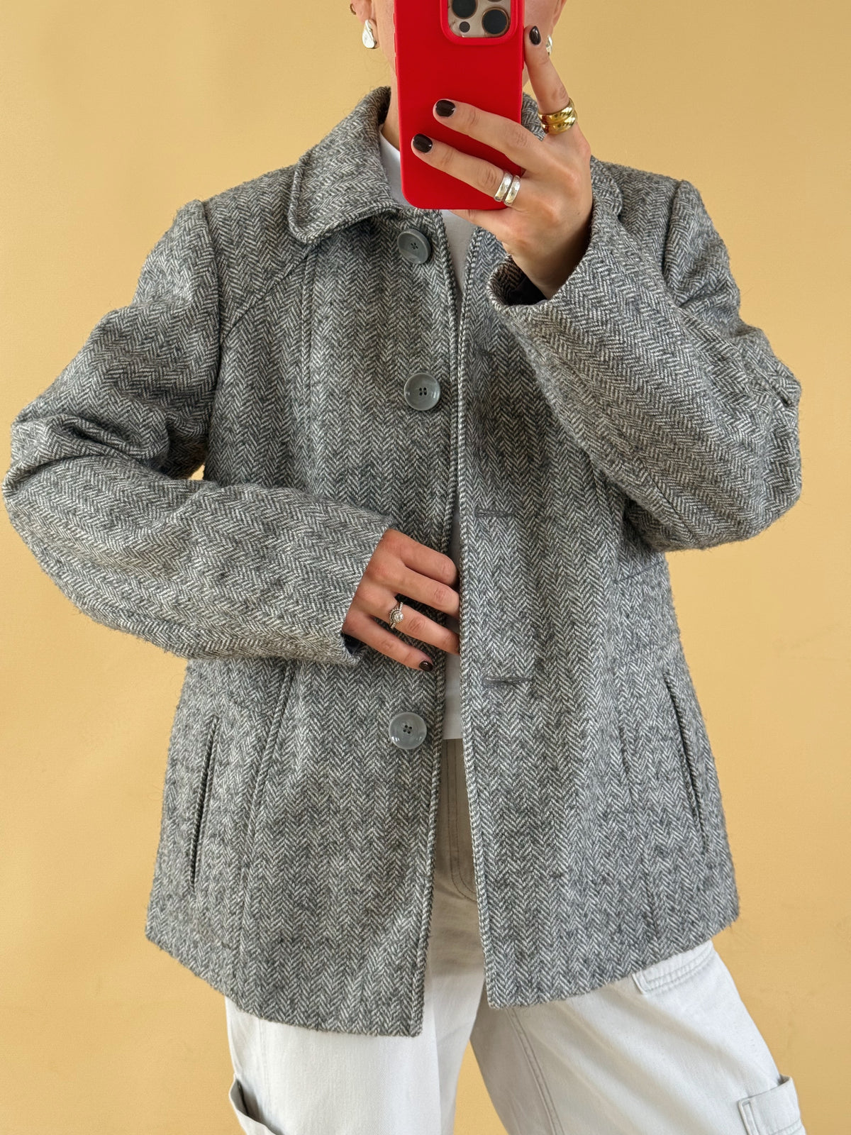Wool Blend Jacket - Free Size