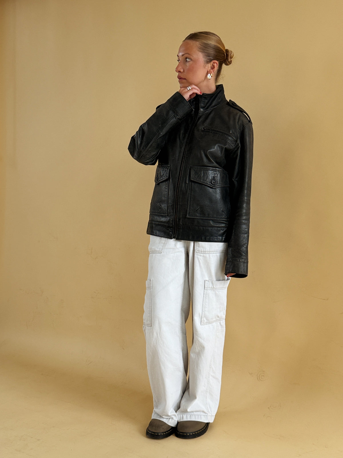 Real Leather Jacket - Size 10-14