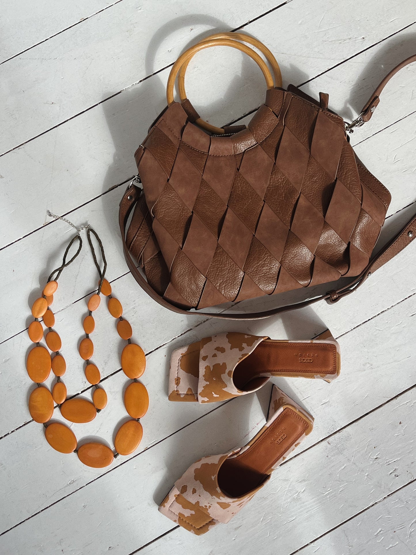 Cow Print Mule Heels - Size 4