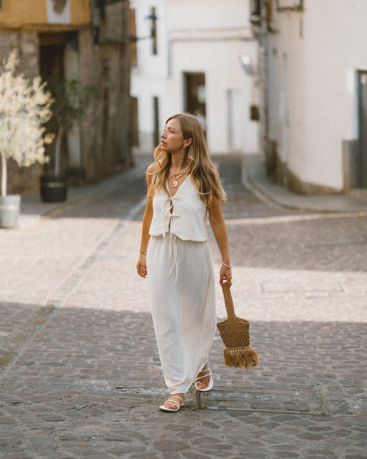 Vanilla Gauze Skirt - Size 2XL