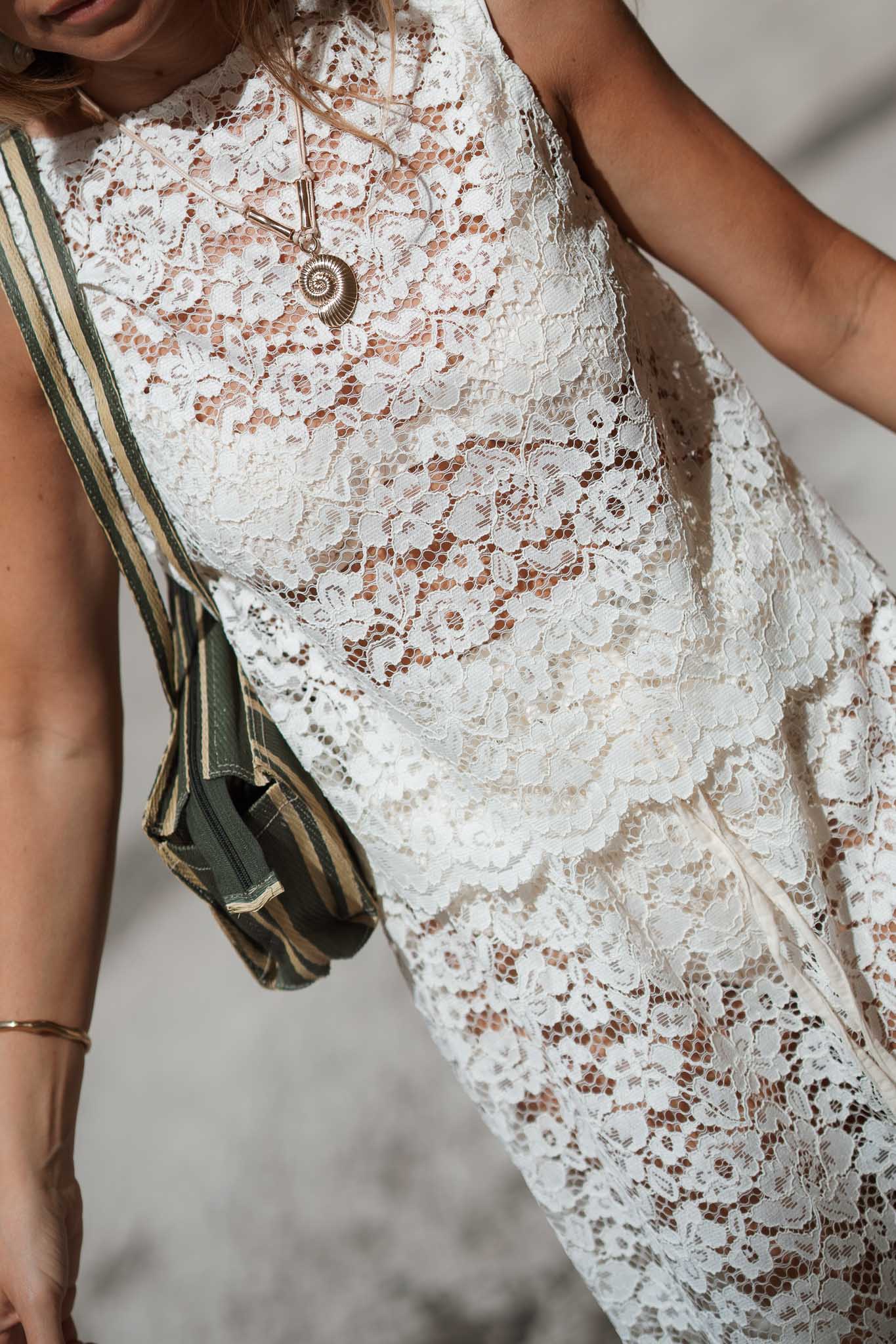 Lace Tie Vest - Size S